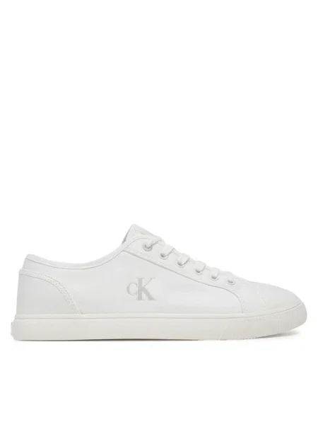 Calvin Klein Jeans Tenisky Ess Vulc Low Mg Canvas biela