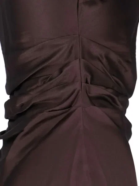 Rochie midi Staud până la genunchi de costum maro