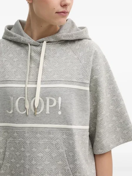 Суичър с качулка Joop! сиво