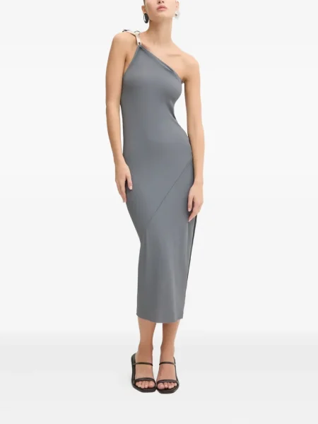 Rochie midi Rick Owens Lilies până la genunchi de costum gri