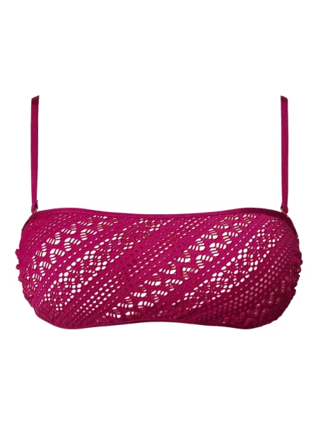 Top Twinset din dantelă violet