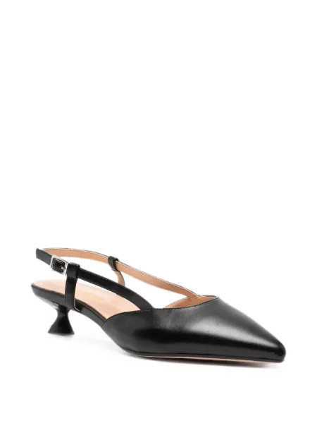 Pantofi cu toc Keys slingback negru