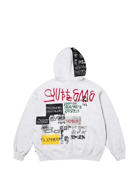 Hanorac cu glugă Supreme gri