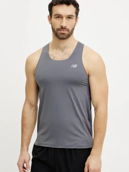 Tricou New Balance alergare gri