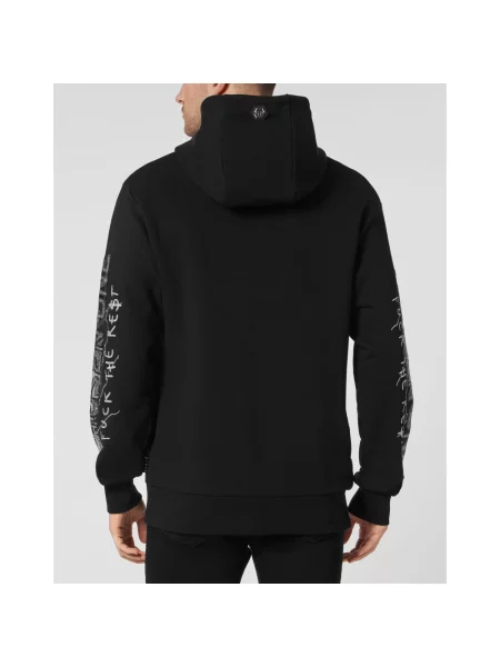 Bluza z kapturem Philipp Plein z kapturem czarna