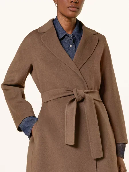 S Max Mara Vlněný Kabát Esturia khaki