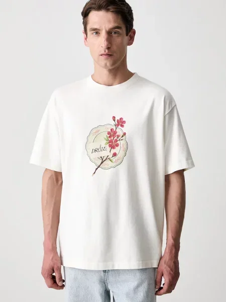 Drôle de Monsieur Porcelaine tricou din pentru bărbați bej
