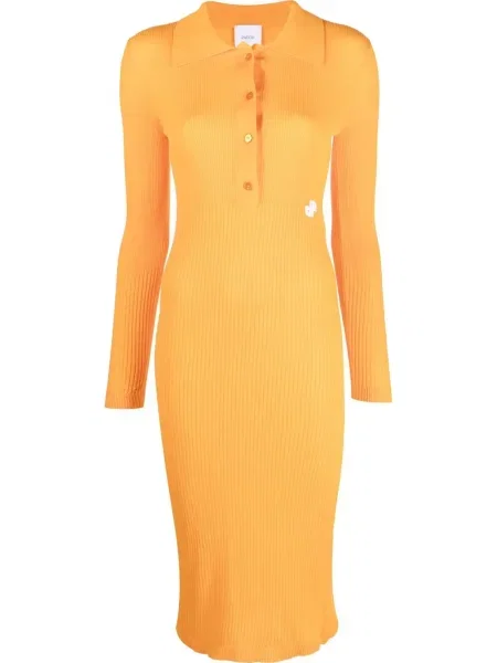 Rochie Patou tricotate de costum portocaliu