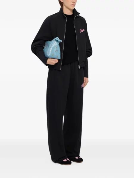 Hanorac Msgm cu broderie lung negru