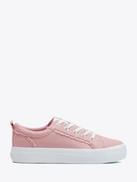 Sneakersy z tkaniny różowe
