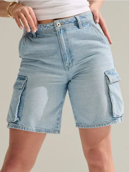 Бермуды Sinsay синие