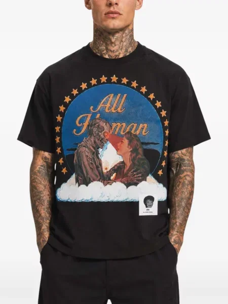 Tricou All Human negru