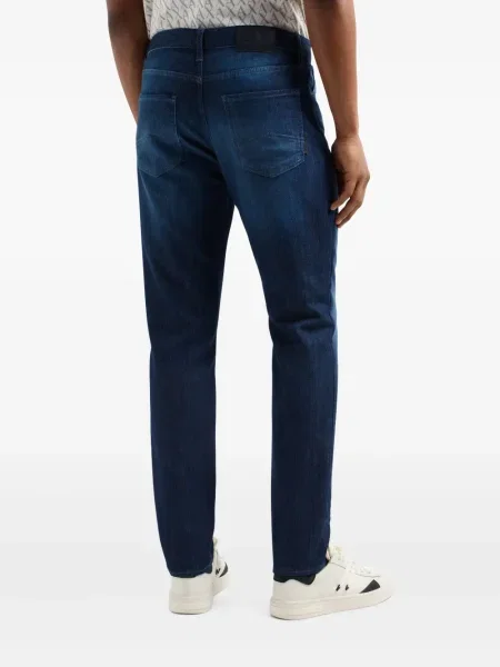 Blugi drepți Armani Exchange albastru