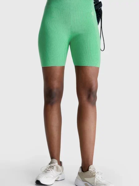 Трикотажные велоспорт спортивные шорты Calvin Klein Jeans зеленые