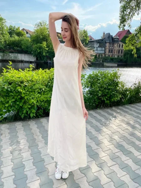 Сукня максі LadyLike бежевий