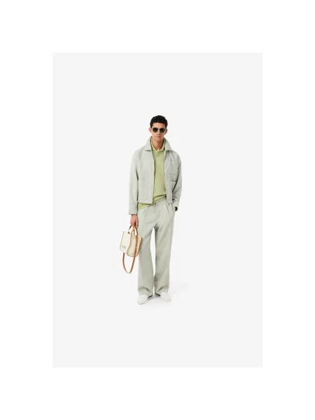 Gulerat scurt tricou Lacoste verde