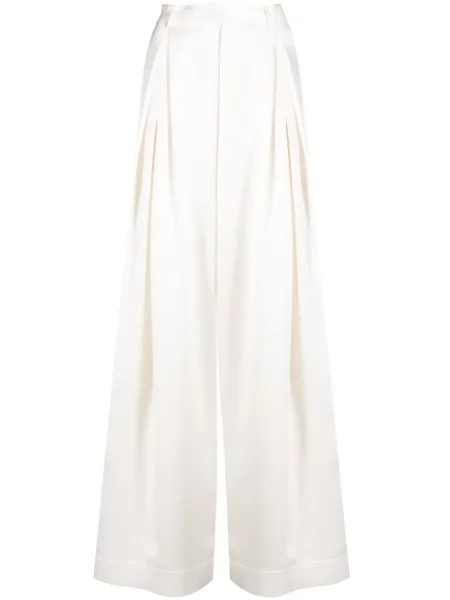 Talia spodnie Goen.j plisowane białe