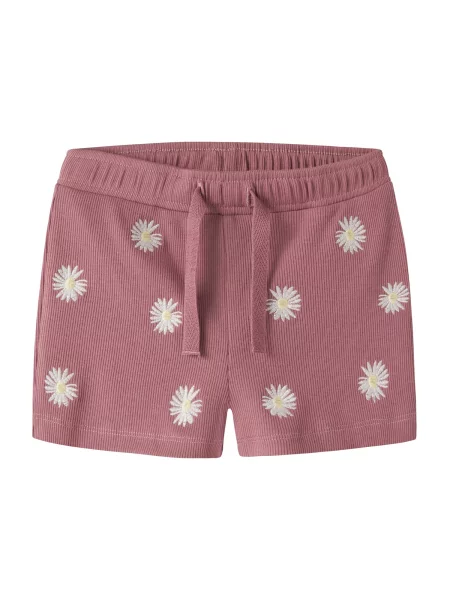 NAME IT Pantaloni NMFJOLEMO galben pastel / magenta / murdar alb