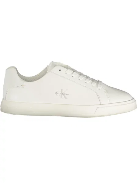 Sneakerși Calvin Klein cu toc jos alb