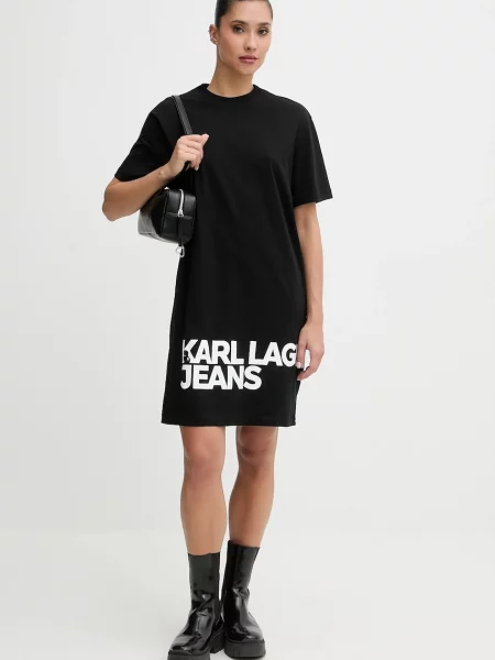 Сукня Karl Lagerfeld Jeans mini пряма чорний