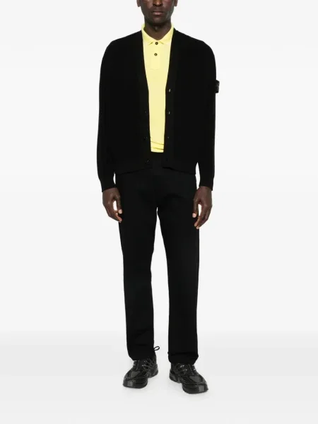Polo Stone Island cu strasuri galben