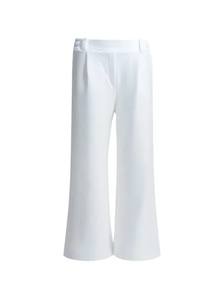 Pantaloni Own evazate alb