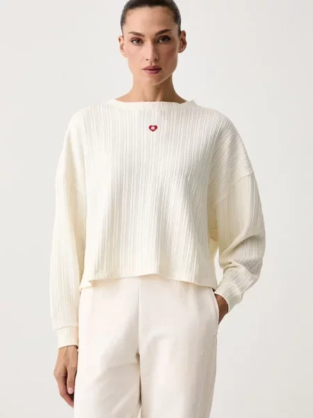 HUGO hanorac de loungewear pentru femei cu COZY_sweatshirt bej