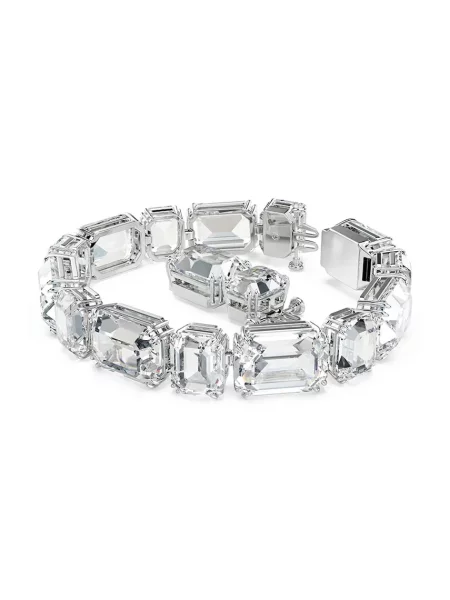 Swarovski Náramok strieborná / priehľadná