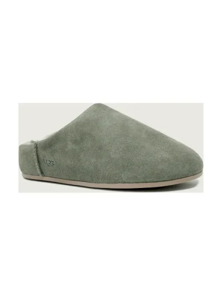 UGG De piele mules încălțăminte ELEA cu adaos de lână verde