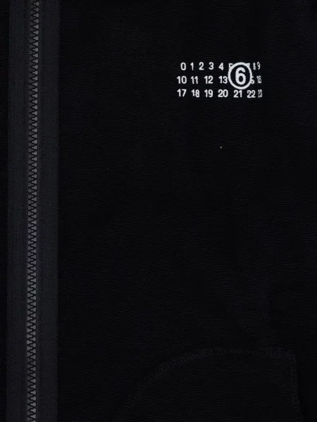 Hoodie Mm6 Maison Margiela μαύρο