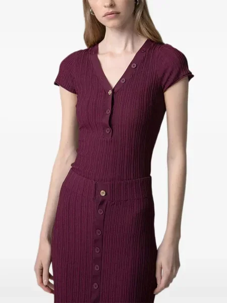 Tricou Gaëlle Paris tricotate roșu