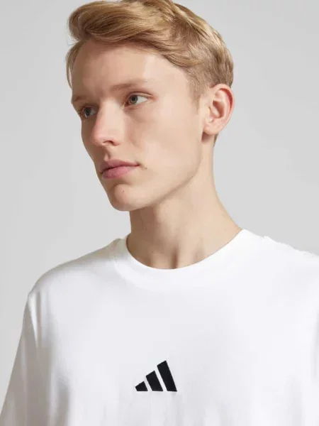 T-shirt z wyhaftowanym logo Adidas Sportswear biała