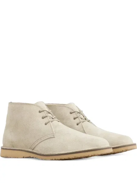 Botine Red Wing Shoes din piele de căprioară alb