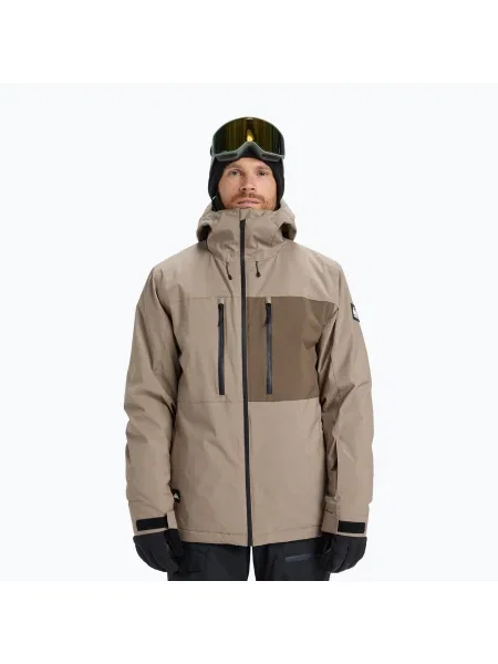 Geacă de snowboard pentru bărbați Quiksilver Sycamore Solid fallen rock