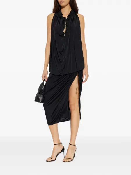 Bluză Balmain cu volane negru
