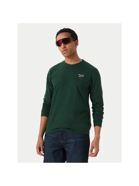 Reebok Majica dugih rukava Feliks Tamno Regular Fit zelena