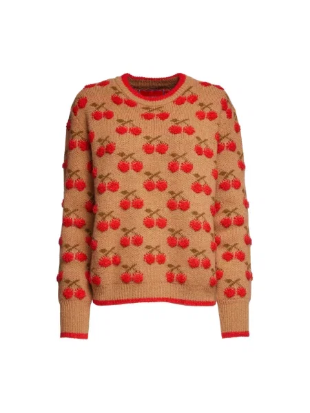 Sweter La Doublej brązowy