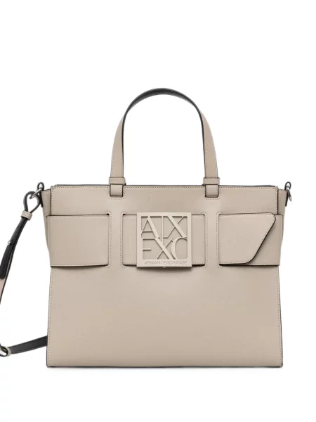 Geantă Armani Exchange cu autograf
