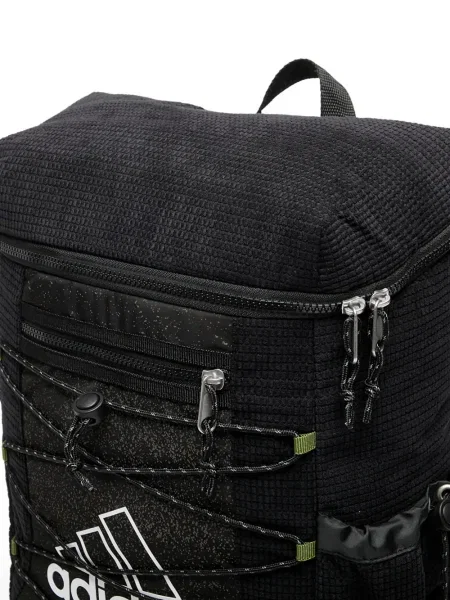 Бягане тениска Adidas с леопардов принт от джърси черно