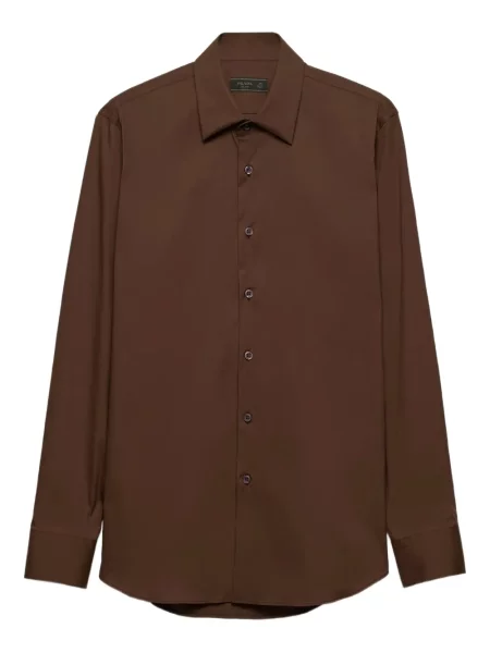 Klasična košulja Prada smeđa