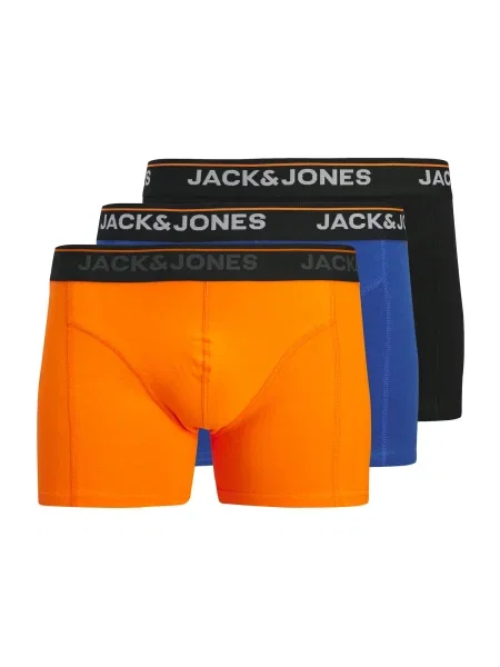 JACK & JONES Boksarice JACTHEODORE modra / oranžna črna