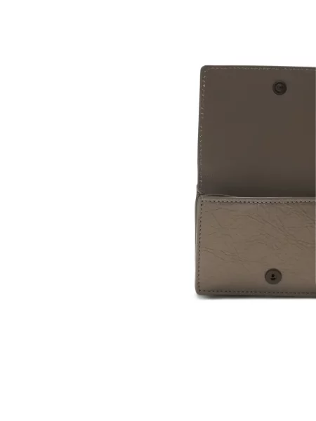 Bőr pénztárca Balenciaga szürke