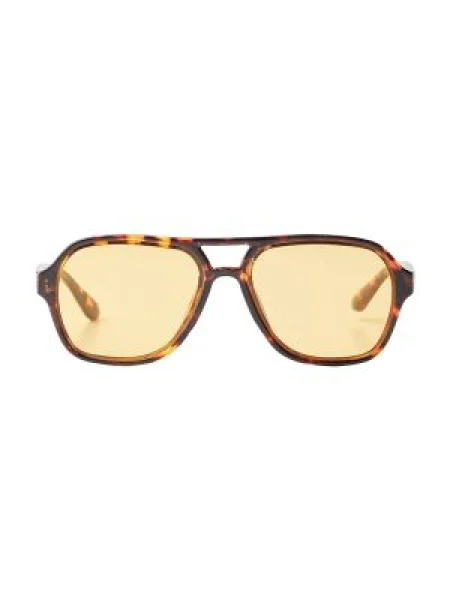 Bershka Sunčane naočale konjak / tamno smeđa / pastelno žuta