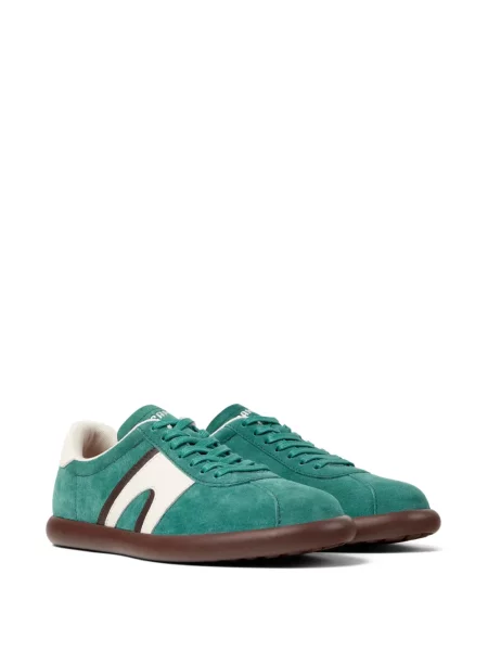 Sneakerși Camper din piele verde