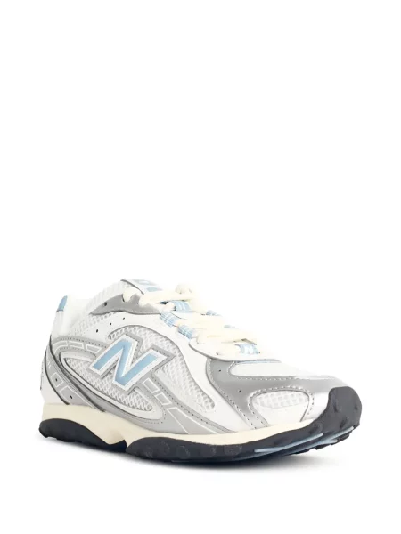 Sneakerși New Balance 574 din piele de căprioară alb