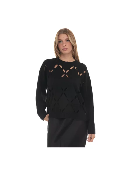 Sweter Liu Jo z logo czarny