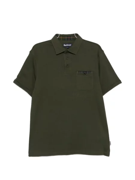 Tricou polo Barbour verde