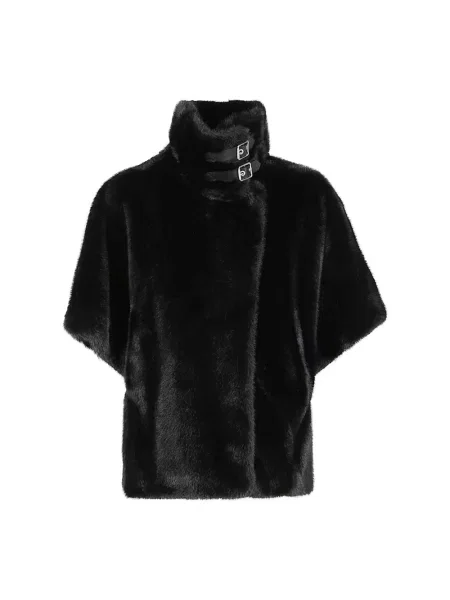 Kurtka Pinko elegancka ze skóry ekologicznej czarna