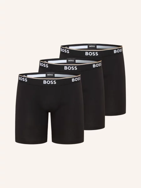 BOSS Boxerky / bílá černá