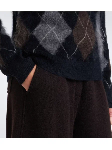 Pulover Lisa Yang din cașmir cu model argyle